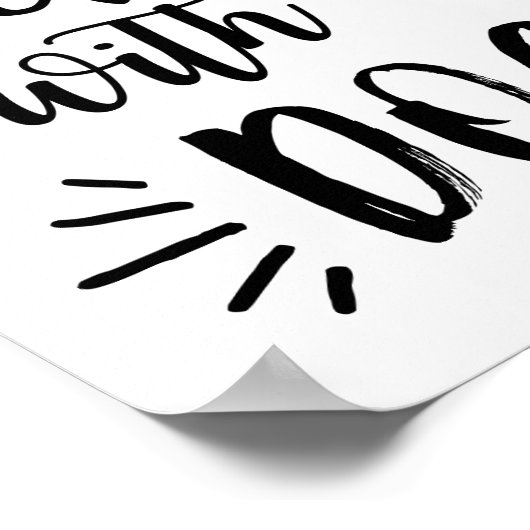 Het leven is beter met een hond-Poster Poster (Hoek)