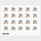 Het Leven Is Beter Met Een Hond Ronde Sticker (Vel)