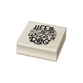 Het leven is beter met een hond rubberstempel (Stempel)
