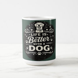 Het Leven Is Beter Met Een Hond – Schattig Voor Ho Koffiemok