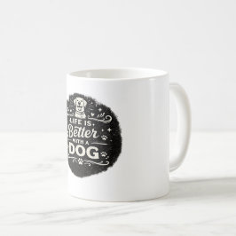 Het Leven Is Beter Met Een Hond – Schattig Voor Ho Koffiemok