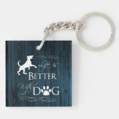 Het leven is beter met een hond Sleutelhanger - bl (Achterkant)