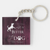 Het leven is beter met een hond-Sleutelhanger - Ma Sleutelhanger (Achterkant)