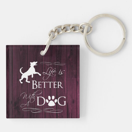 Het leven is beter met een hond-Sleutelhanger - Ma Sleutelhanger (Achterkant)