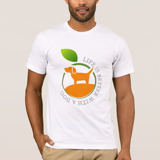 het leven is beter met een hond t-shirt (Voorkant)