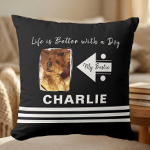Het leven is beter met een hond voeg foto naam toe
