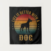 HET LEVEN IS BETER MET EEN HOND WANDKLEED (Voorkant)
