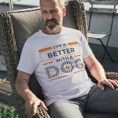 Het leven is beter met een hondenmoderne grijs en Tri-Blend shirt