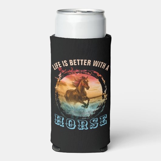 HET LEVEN IS BETER MET EEN HOREN SELTZER BLIKJESKOELER (Seltzer Voorkant)