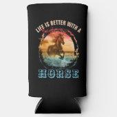 HET LEVEN IS BETER MET EEN HOREN SELTZER BLIKJESKOELER (Voorkant)