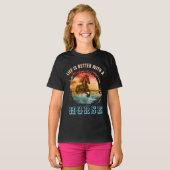 HET LEVEN IS BETER MET EEN HOREN T-SHIRT (Voorkant volledig)