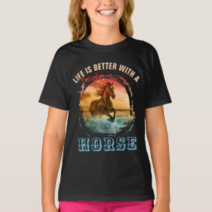 HET LEVEN IS BETER MET EEN HOREN T-SHIRT