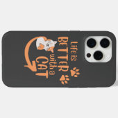 het leven is beter met een kat Case-Mate iPhone case (Achterkant (horizontaal))