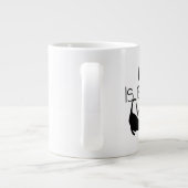 Het leven is beter met een kat grote koffiekop (Achterkant)