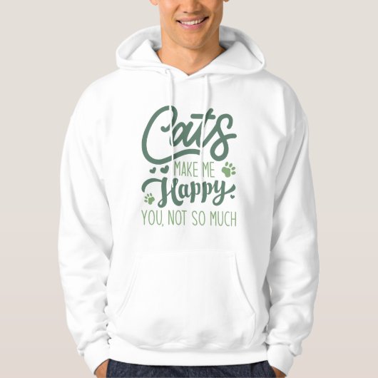 Het leven is beter met een kat hoodie (Voorkant)