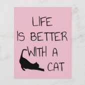 Het leven is beter met een kat - kattendeksel (Voorkant)