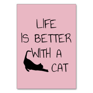 Het Leven Is Beter Met Een Kat - Kattenliefhebbers Kaart