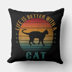 HET LEVEN IS BETER MET EEN KAT KUSSEN