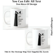 Het leven is beter met een kat of katten 054 Moder Koffiemok