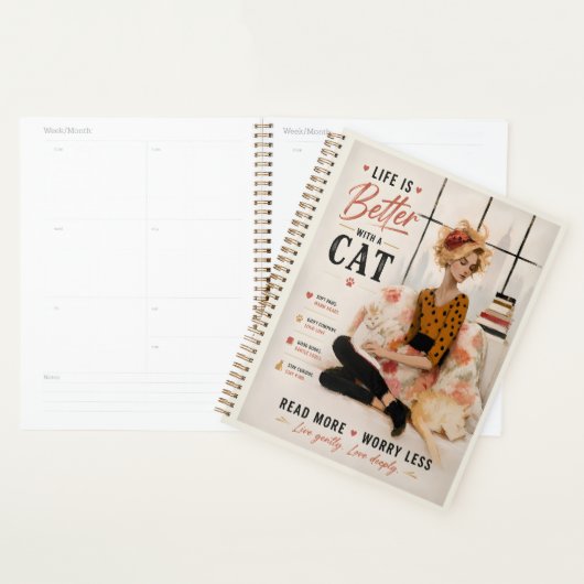 Het Leven Is Beter Met Een Kat Planner (Display)