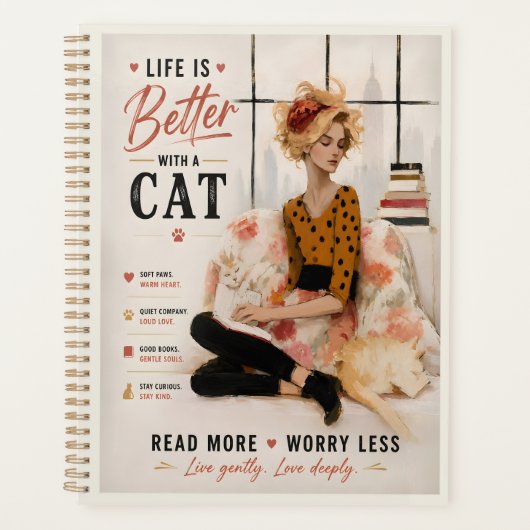 Het Leven Is Beter Met Een Kat Planner (Voorkant)