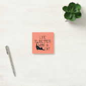 Het leven is beter met een kat post-it® notes (Kantoor)