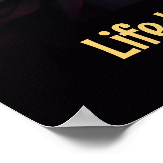 Het leven is beter met een kat. Schattigee kleurri Poster (Hoek)