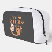 het leven is beter met een kat toilettasje (Rechterhoek)