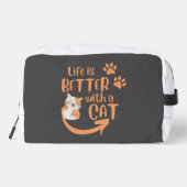 het leven is beter met een kat toilettasje (Achterkant)