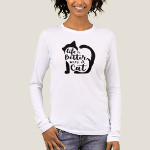 Het leven is beter met een kat Tri-Blend shirt