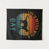 HET LEVEN IS BETER MET EEN KAT WANDKLEED (Voorkant (horizontaal))