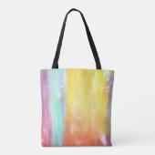 Het leven is beter met een kleurrijke achtergrond tote bag (Achterkant)