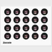 Het leven is beter met een Koe cadeau Ronde Sticker (Vel)