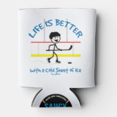 Het leven is beter met een koude ijskap blikjeskoeler (Voorkant)