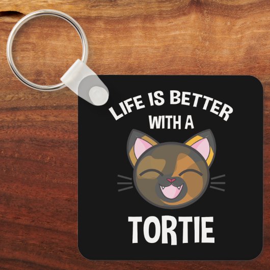 Het leven is beter met een kwelling sleutelhanger (Voorkant)