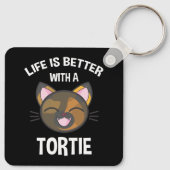 Het leven is beter met een kwelling sleutelhanger (Achterkant)