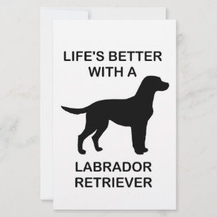 Het leven is beter met een labrador retriever briefpapier
