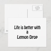 Het leven is beter met een Lemon Daling Briefkaart (Voorkant / Achterkant)