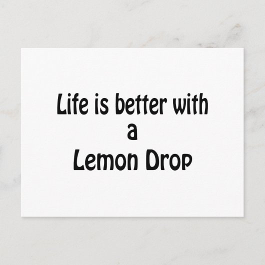 Het leven is beter met een Lemon Daling Briefkaart (Voorkant)