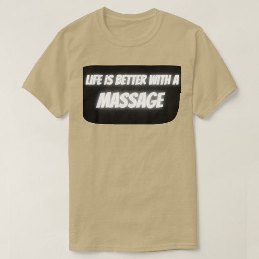 het leven is beter met een massage in 1994 t-shirt (Design voorkant)