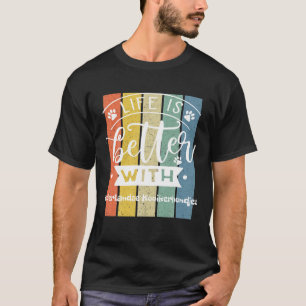 Het leven is beter met een Nederlandse Kooikerhond T-shirt