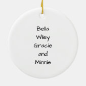 Het leven is beter met een paar teckels doodle keramisch ornament (Achterkant)