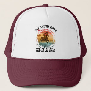 HET LEVEN IS BETER MET EEN PAARD TRUCKER PET