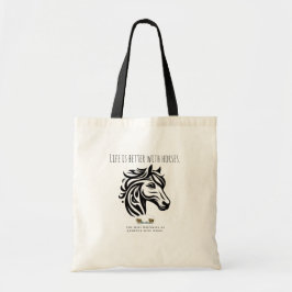 Het leven is beter met een paardentas tote bag
