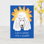 Het leven is beter met een paardenzonneschijn kaart (Gele Bloem)