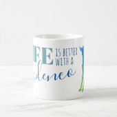 Het leven is beter met een Podenco Silhouette Coff Koffiemok (Center)