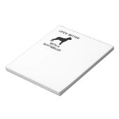 Het leven is beter met een Rottweiler Notitieblok (Linkerzijde)