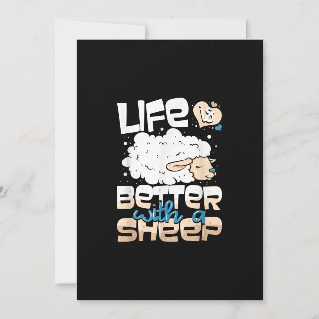 Het leven is beter met een schaap | Schapenboerenc (Voorkant)
