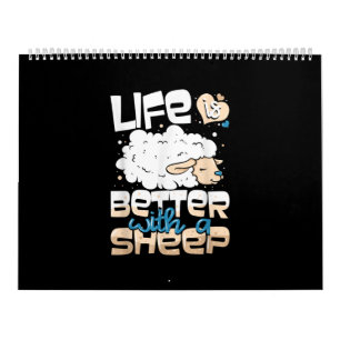 Het leven is beter met een schaap Schapenboerenc Kalender