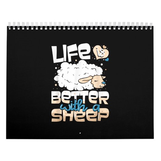 Het leven is beter met een schaap | Schapenboerenc Kalender (Hoes)